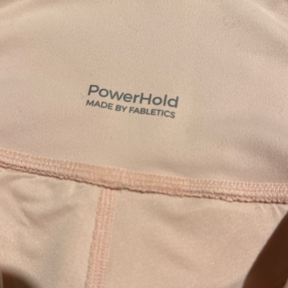Fabletics Light Pink High Waisted Powerhold Athletic Leggings Size Medium - Picture 7 of 8